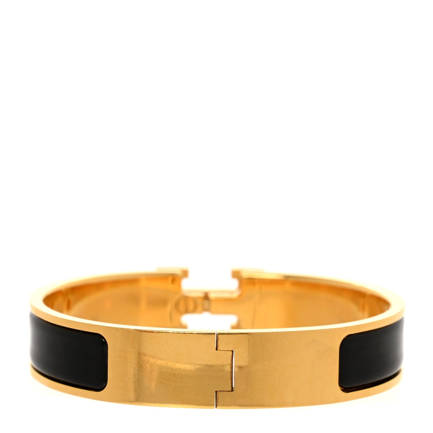 Hermes Enamel Narrow Clic Clac H Bracelet PM Black 3 of 4