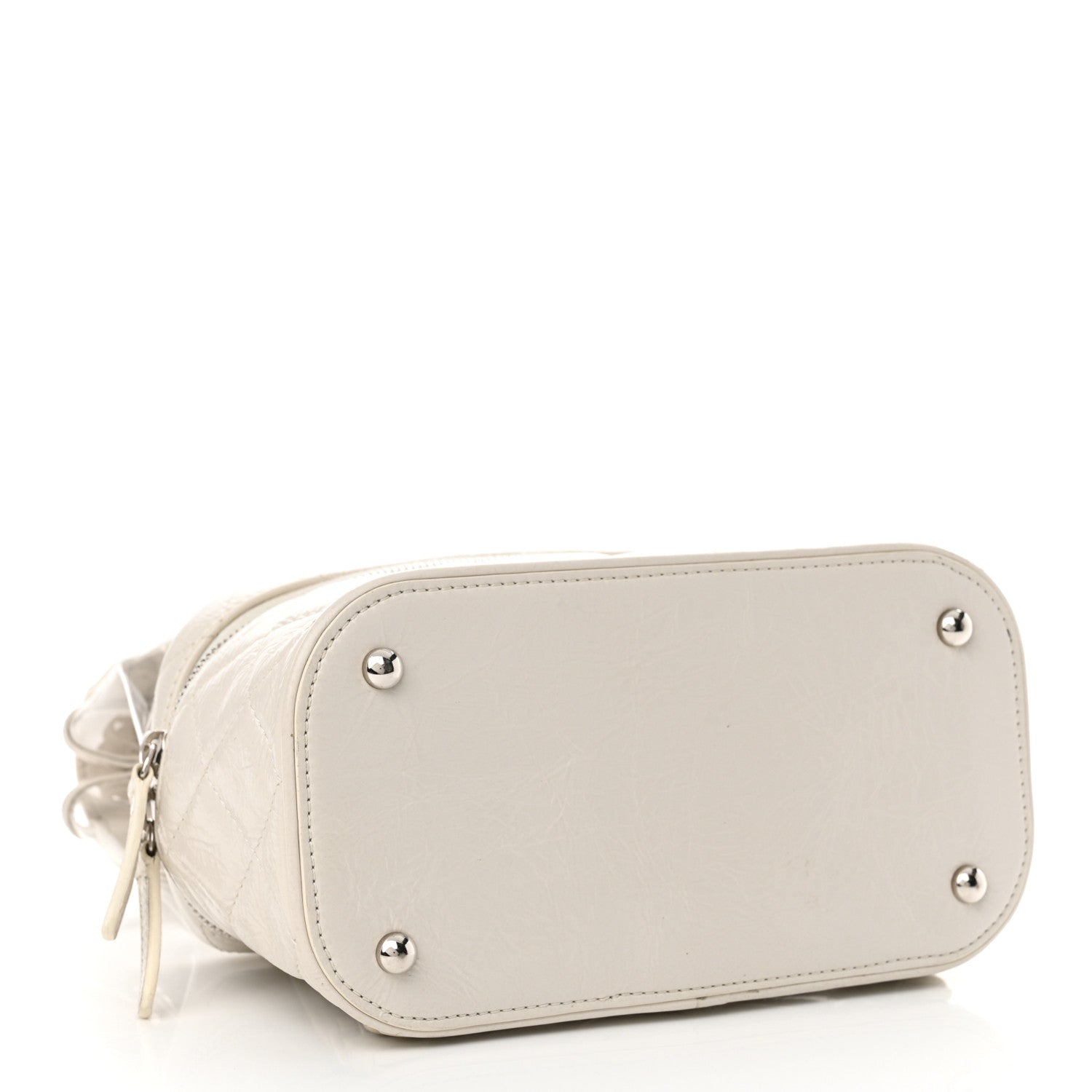 Chanel Crumpled Calfskin PVC Quilted Backpack White 4 of 21