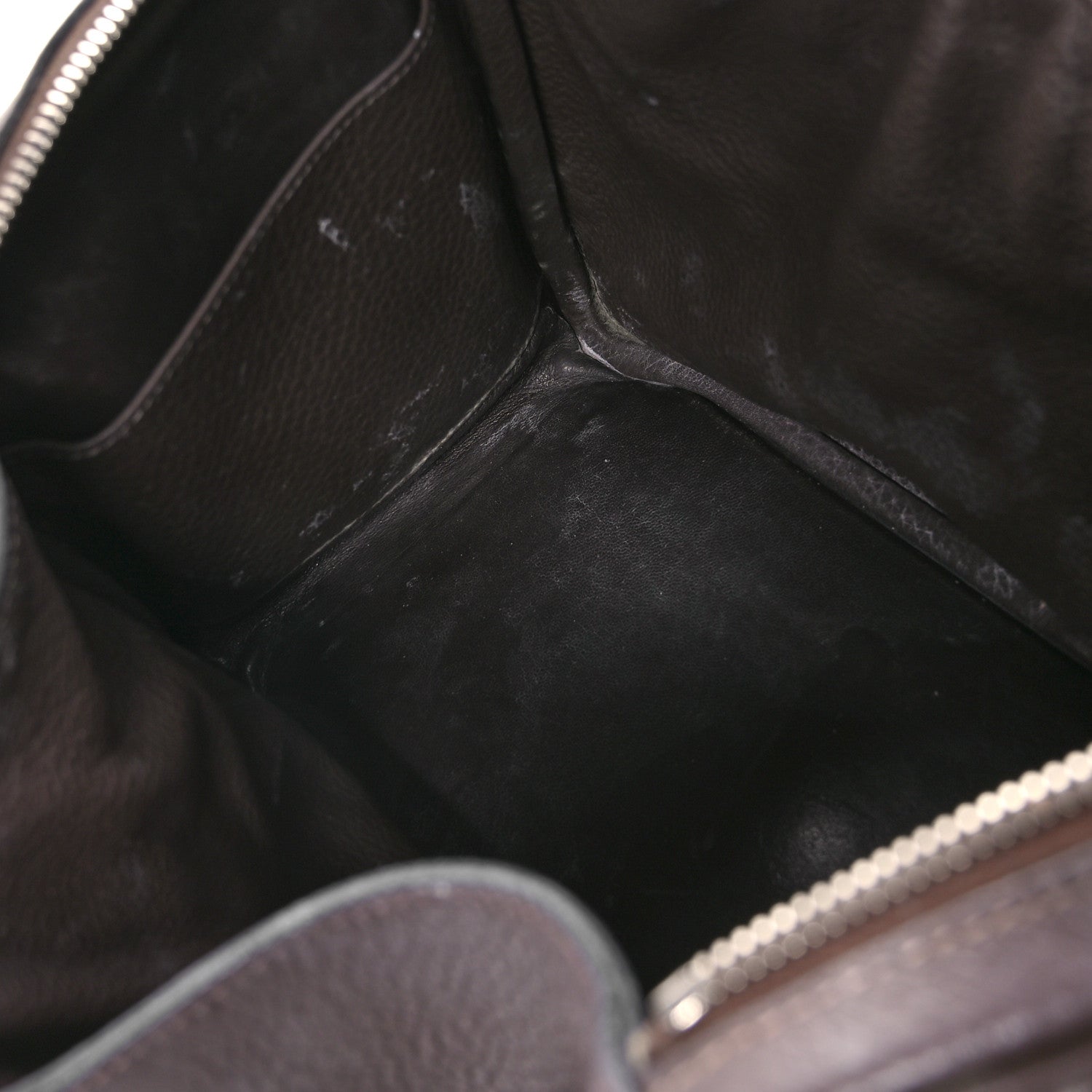 Hermes Taurillon Clemence Lindy 30 Chocolate 11 of 12