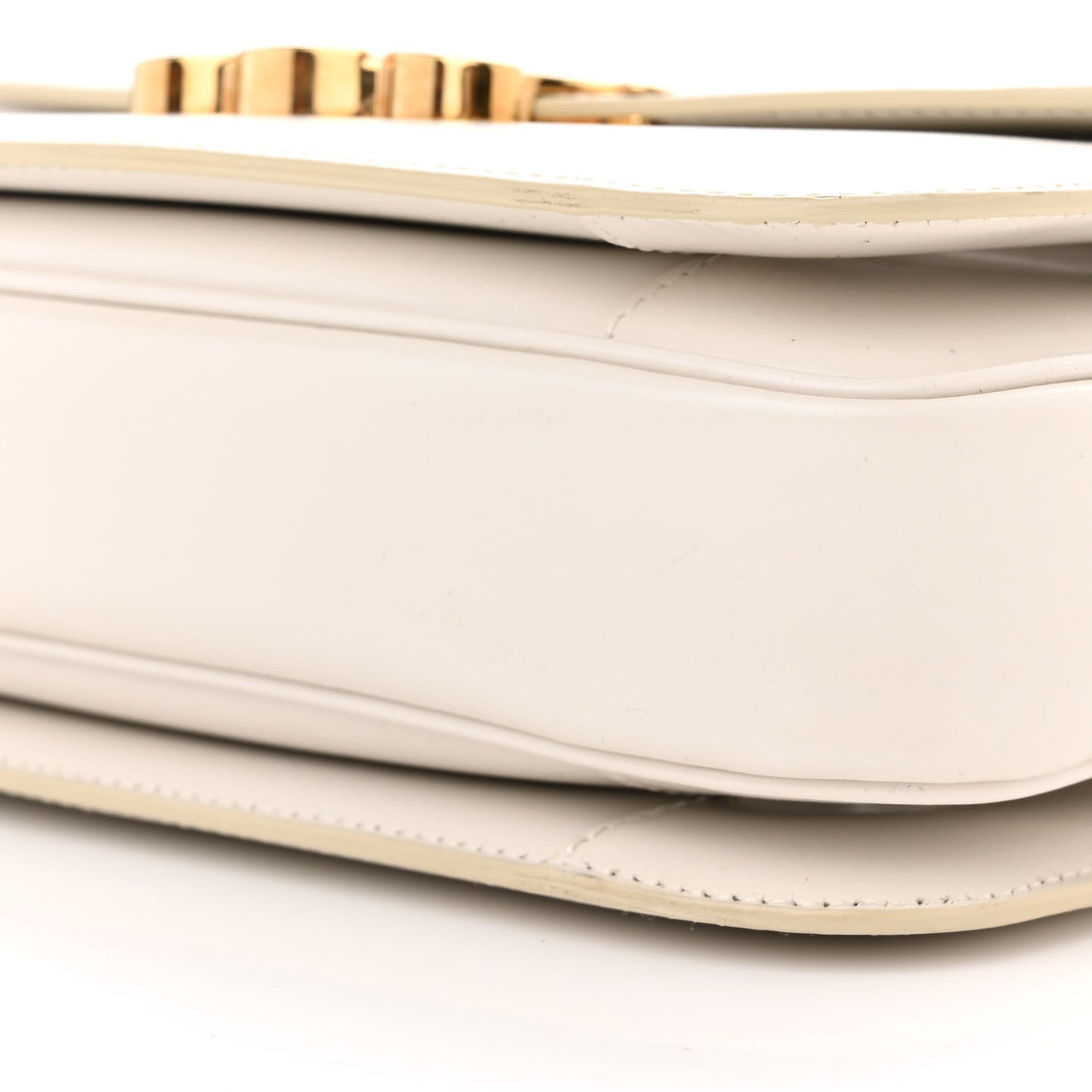 Shiny Calfskin Medium Triomphe White