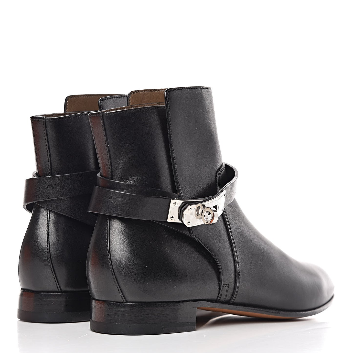 Calfskin Neo Low Boots 38 Black