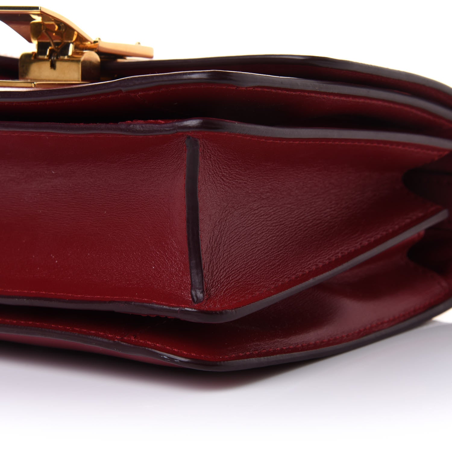 Celine Smooth Calfskin Small Classic Box Flap Bag Red 11 of 11