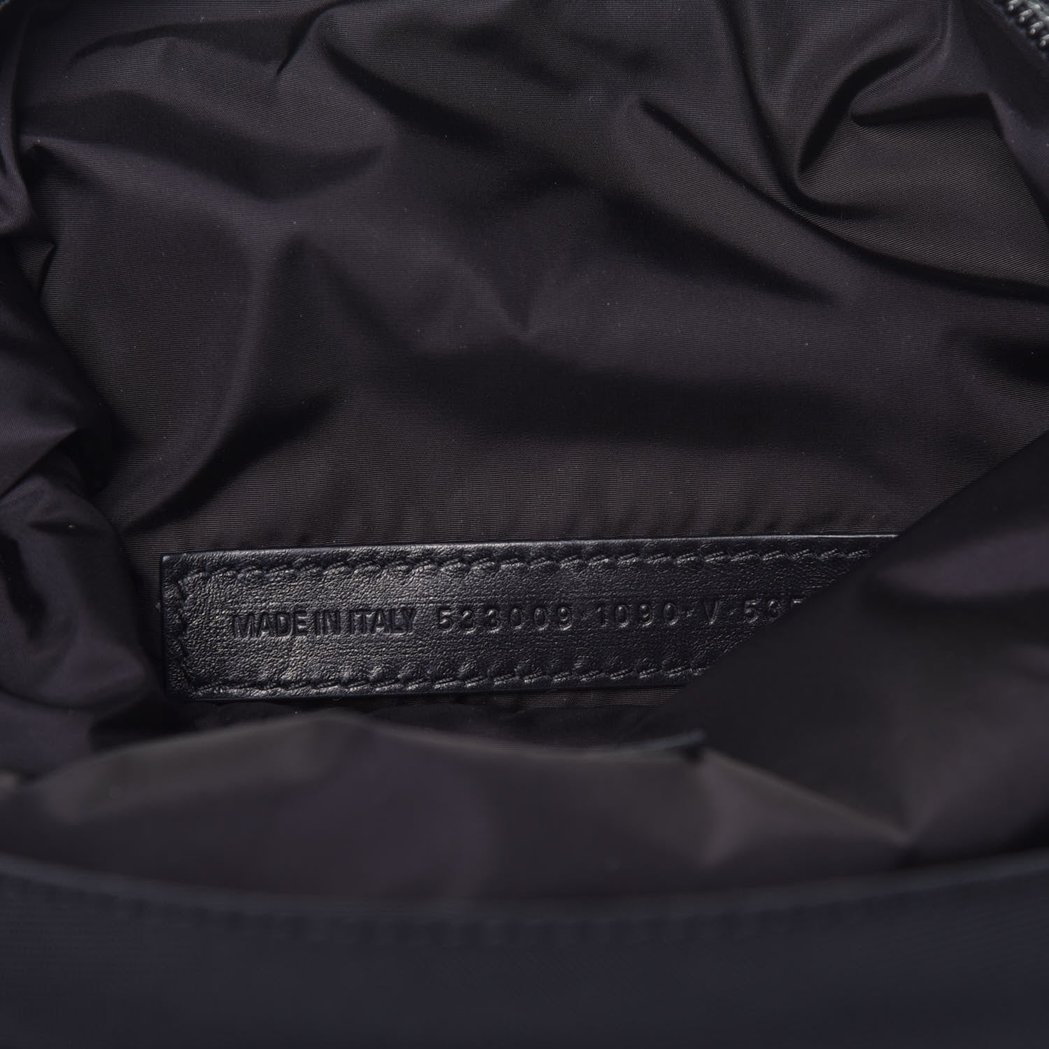 Balenciaga Recycled Sport Nylon Logo Embroidered Wheel Beltpack Black 7 of 9