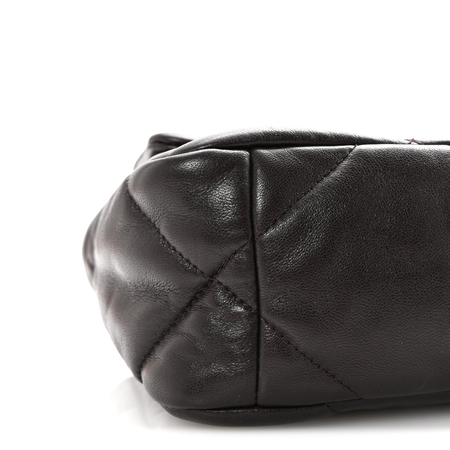 Chanel Lambskin Quilted Medium Chanel 19 Flap Dark Brown 9 of 10