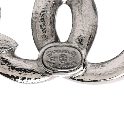 Chanel Crystal CC Starfall Earrings Silver 4 of 4