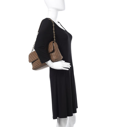 Chanel Calfskin Surpique Chevron Jumbo Flap Brown 2 of 16