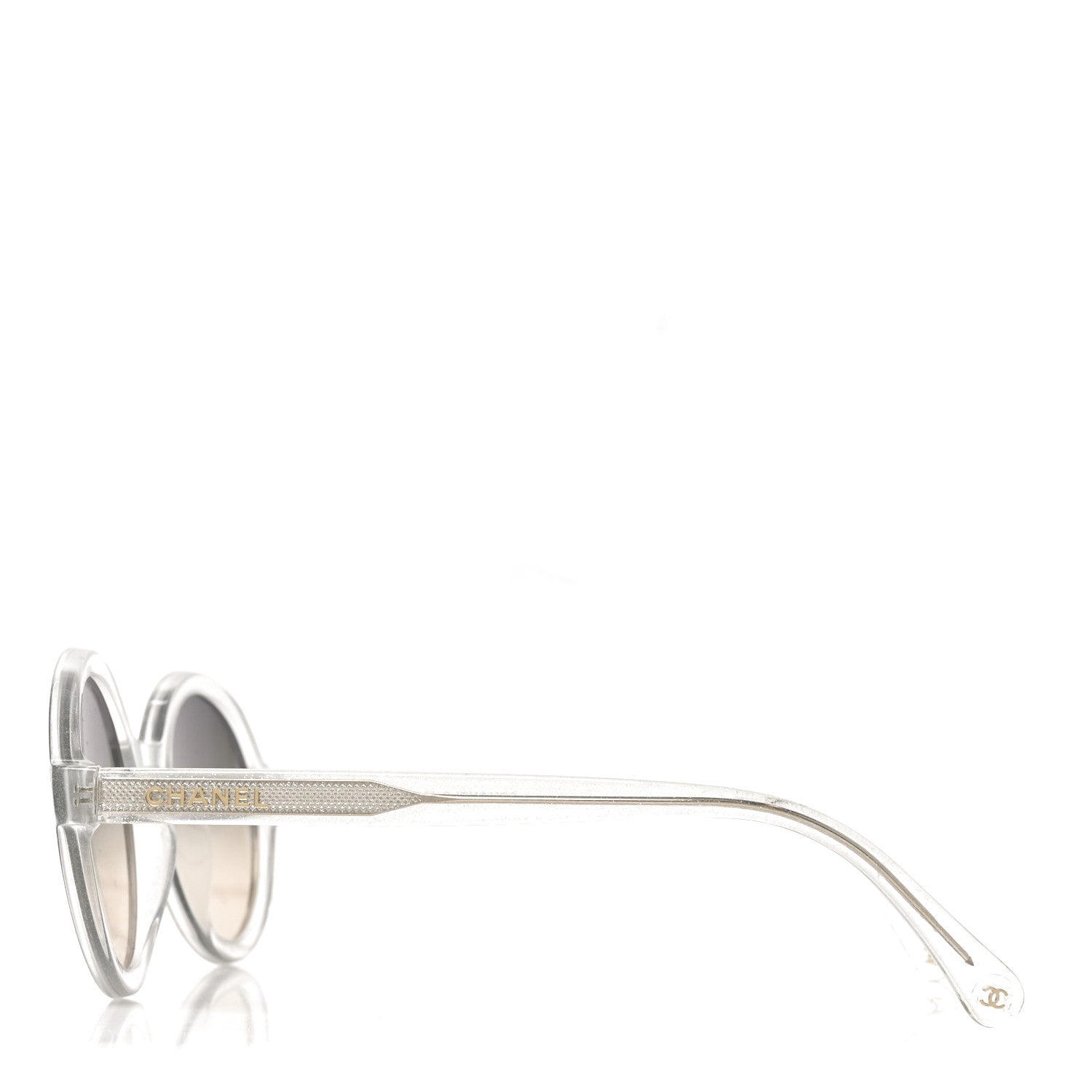 Chanel Acetate Polarized Round Glitter Sunglasses 5522-U Transparent 3 of 6