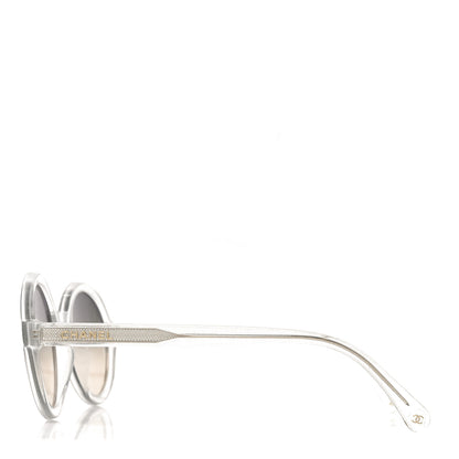 Chanel Acetate Polarized Round Glitter Sunglasses 5522-U Transparent 3 of 6