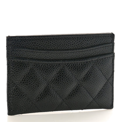Chanel Caviar Quilted Card Holder Black 3 of 9