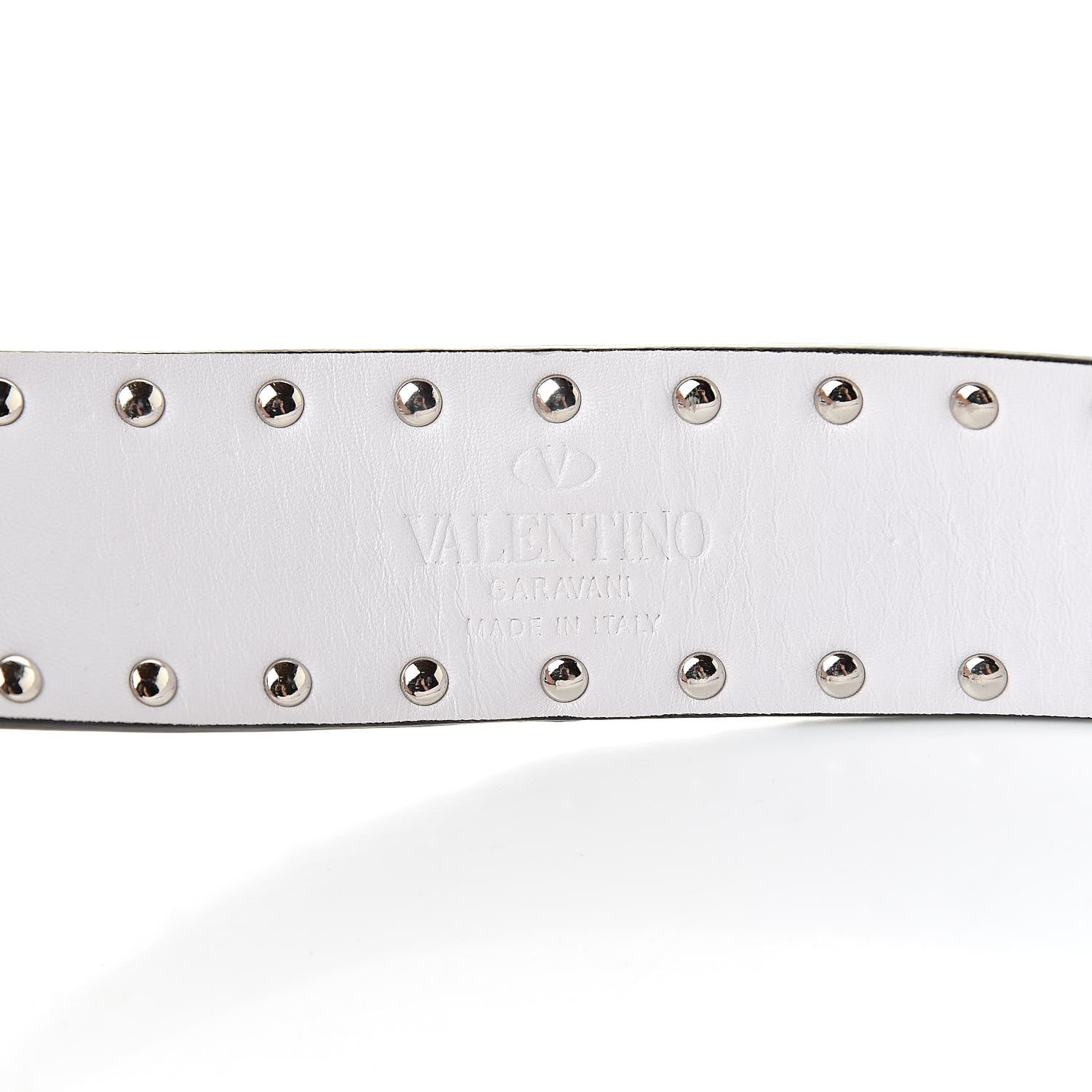 Valentino Garavani Lambskin Free Rockstud Spike Shoulder Strap Optic White 3 of 5