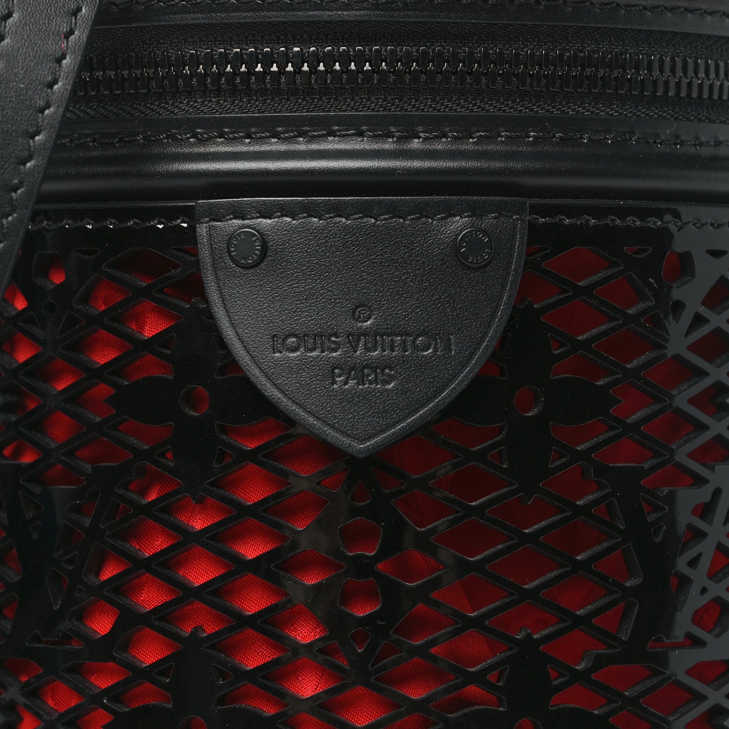 Patent Calfskin Monogram Cannes Black