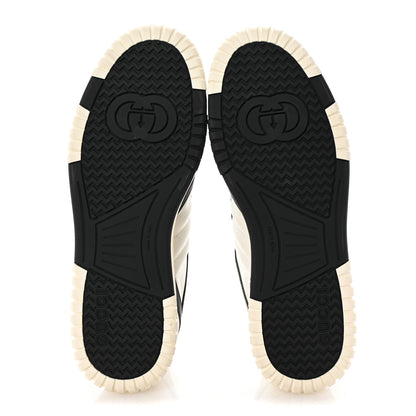 Gucci Calfskin Mens Re-Web Sneakers 10.5 Black White 14 of 20