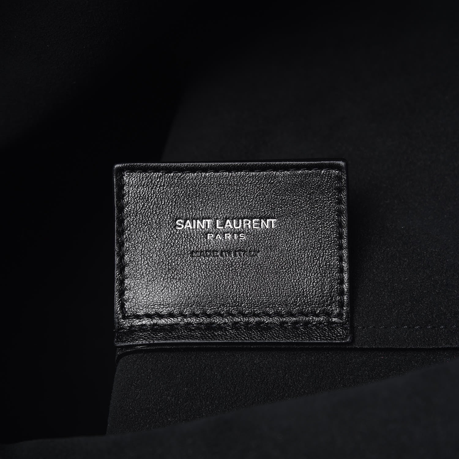 Saint Laurent Patent Calfskin Large Shopping Tote Black 6 of 7
