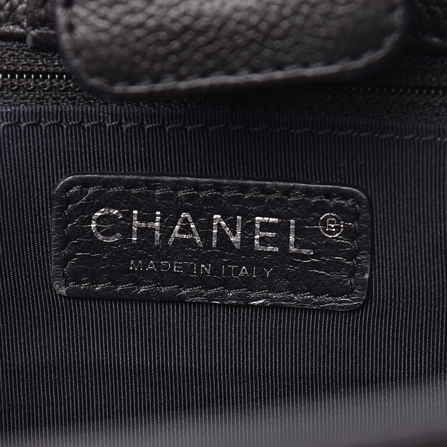 Chanel Calfskin Cerf Executive Shopper Tote Black 6 of 21