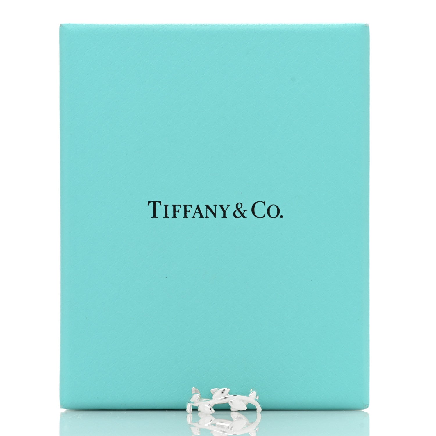 Tiffany Sterling Silver Paloma Picasso Narrow Olive Leaf Band Ring 47 4 5 of 5