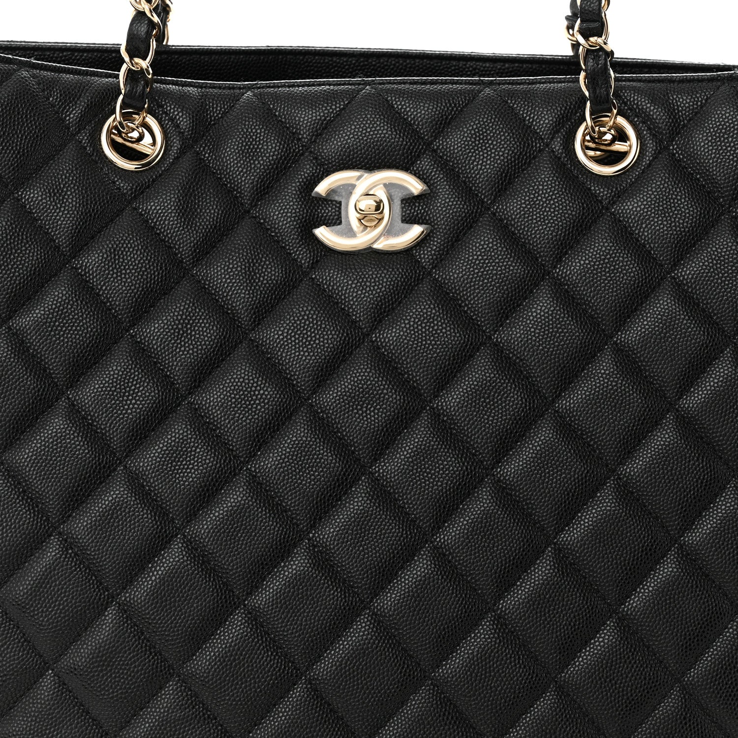 Chanel Caviar Quilted Large Shopping Tote Black 8 of 10