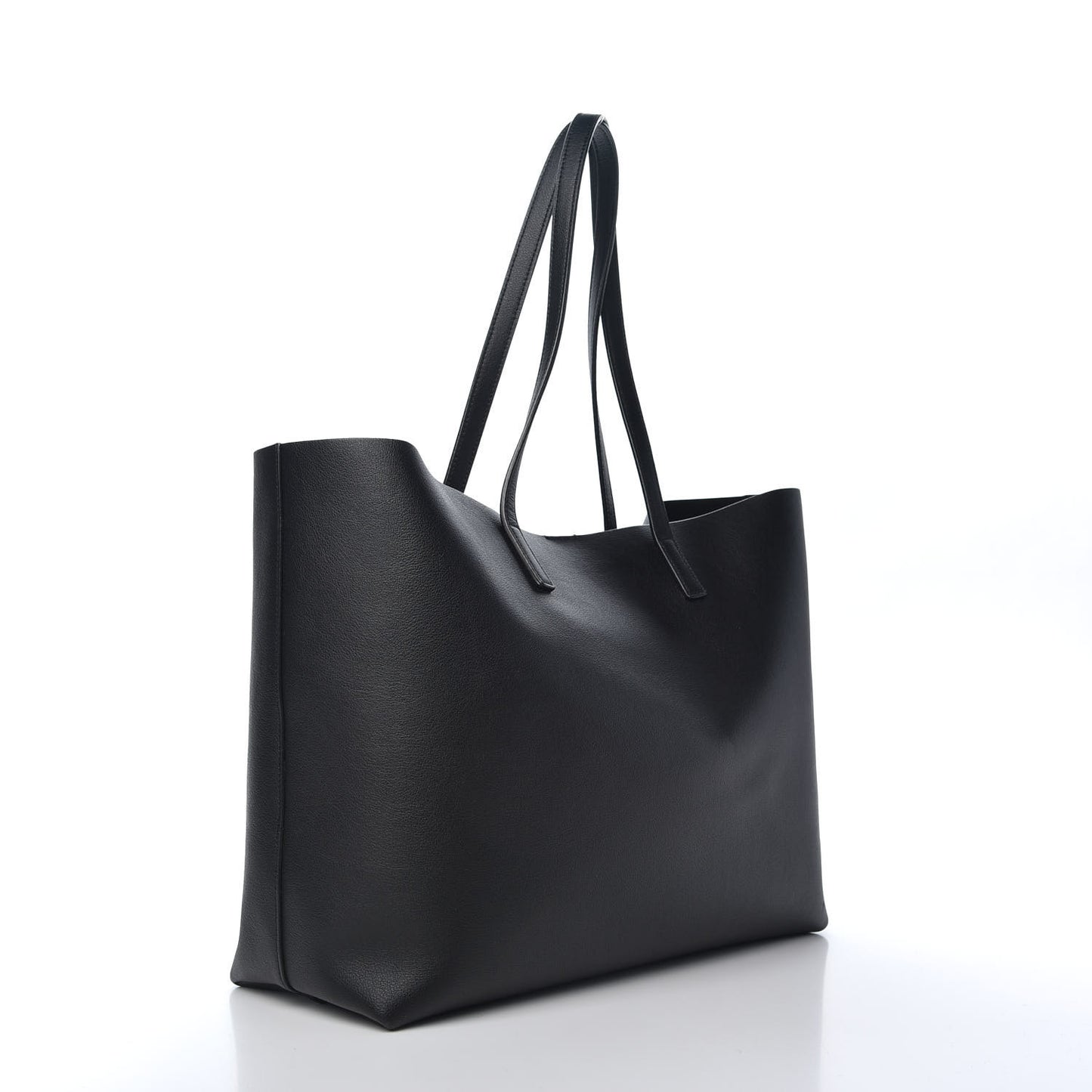 Calfskin Large Shopping Tote Black