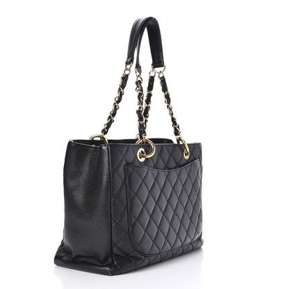 Chanel Caviar Quilted Grand Shopping Tote GST Black 3 of 10