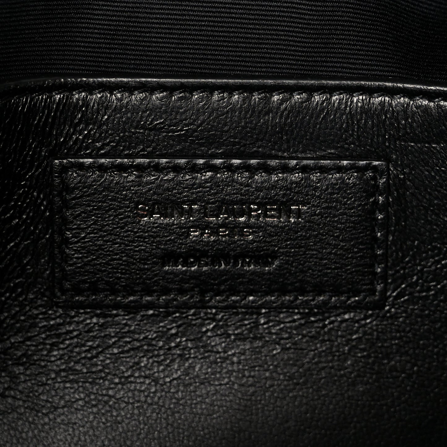 Crinkled Calfskin Matelasse Monogram Baby Niki Chain Satchel Black