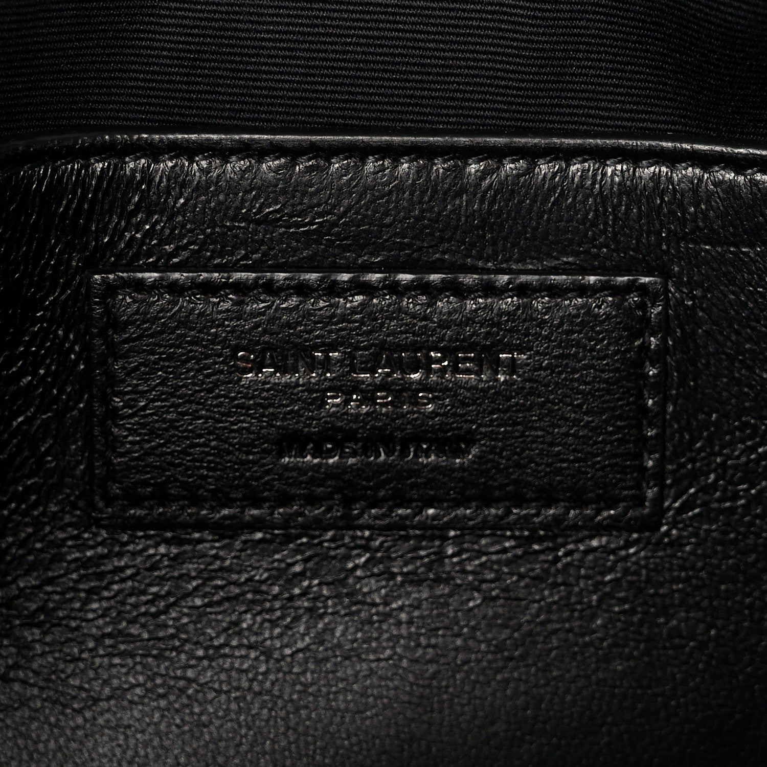 Saint Laurent Crinkled Calfskin Matelasse Monogram Baby Niki Chain Satchel Black 5 of 10