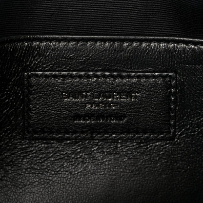 Saint Laurent Crinkled Calfskin Matelasse Monogram Baby Niki Chain Satchel Black 5 of 10