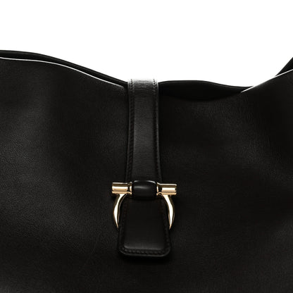 Salvatore Ferragamo Calfskin Large New Line Tote Testa Di Moro 7 of 12