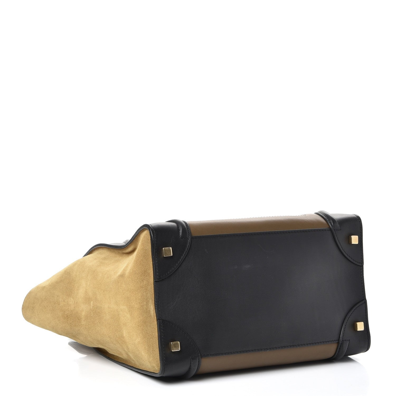 Celine Smooth Calfskin Suede Mini Tri-Color Luggage Olive 4 of 8