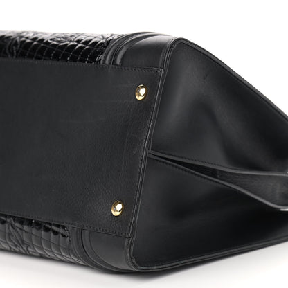 Versace Patent Micro Vanitas Icon Handbag Black 9 of 11