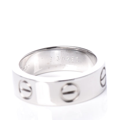 Cartier 18K White Gold 5.5mm LOVE Ring 49 4.75 6 of 6