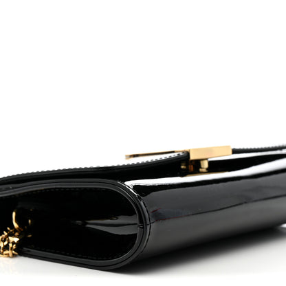 Louis Vuitton Patent Louise PM Chain Clutch Black 8 of 10