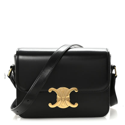 Celine Shiny Calfskin Teen Triomphe Black 1 of 9
