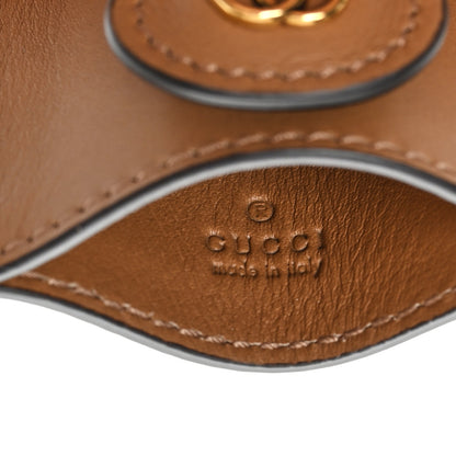 Gucci Calfskin GG Marmont Web Key Holder Brown 3 of 5