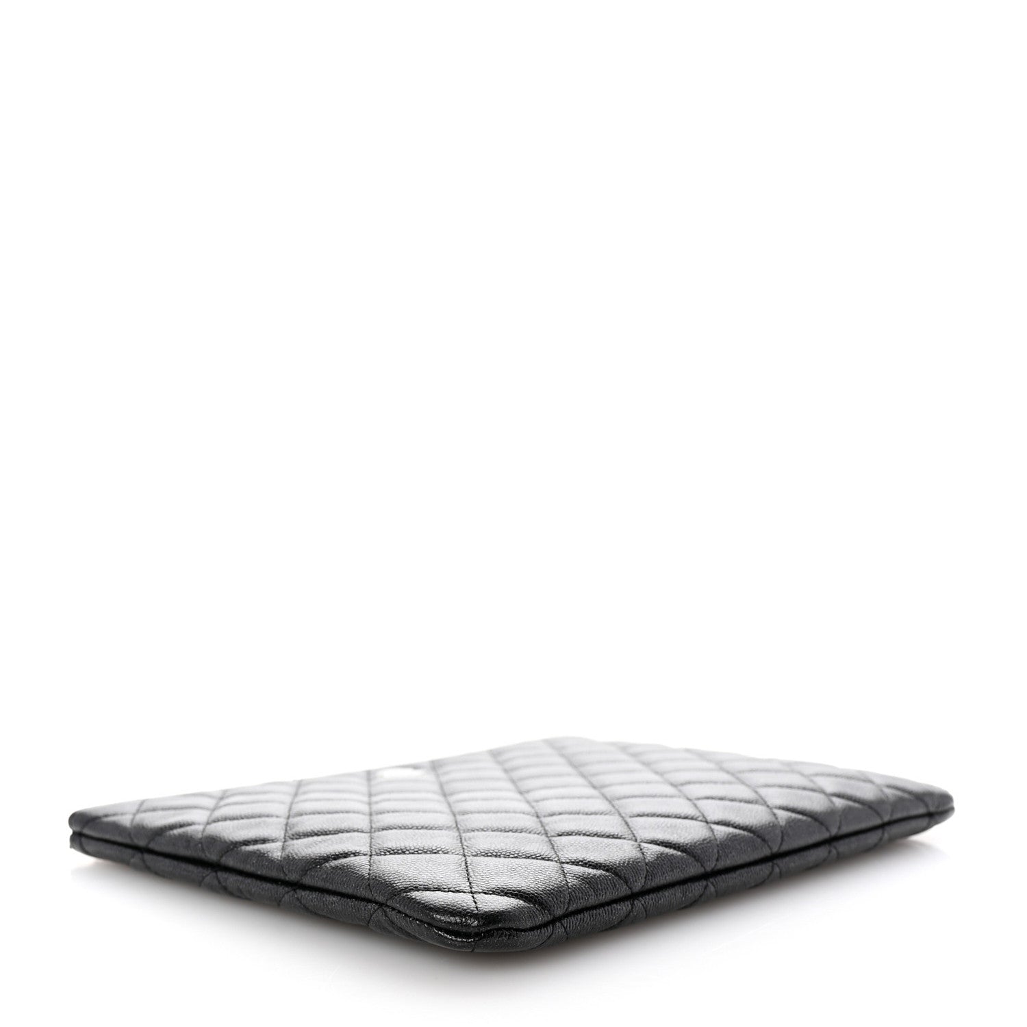 Chanel Iridescent Caviar Quilted Medium Cosmetic Case Black 4 of 8