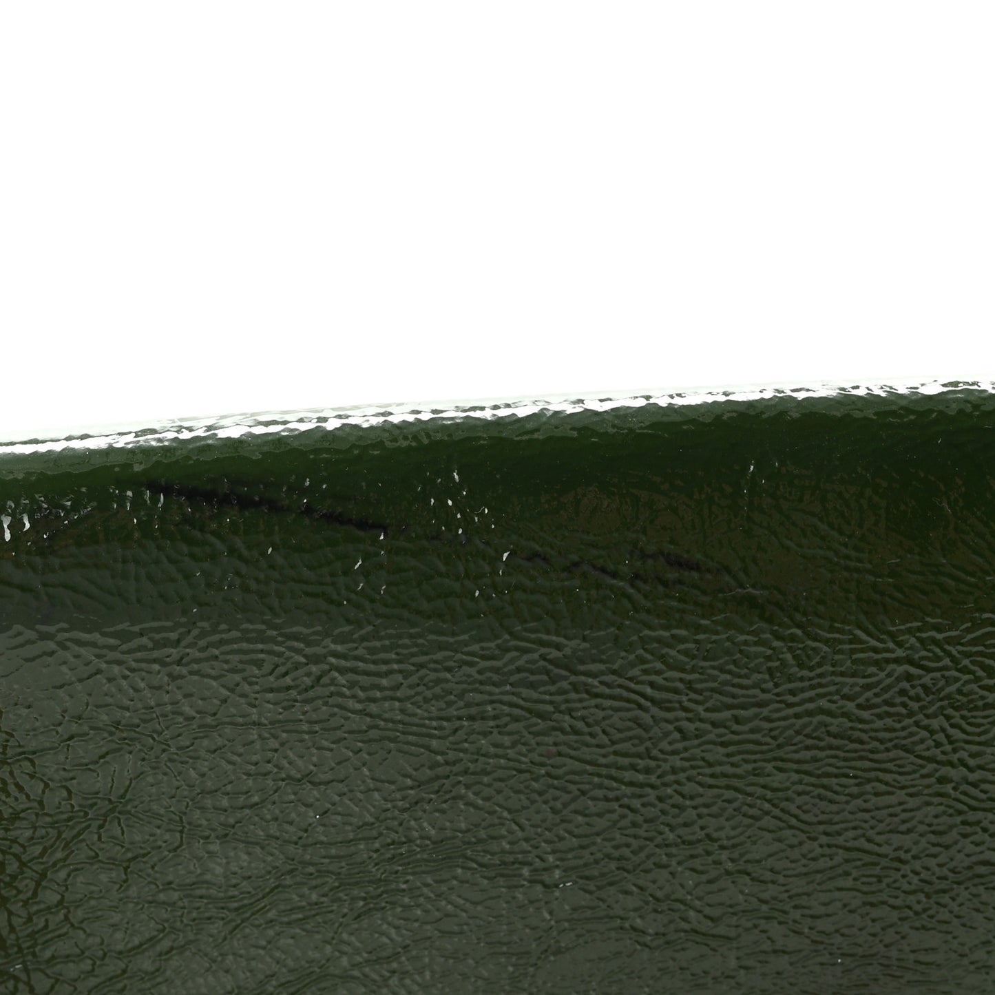 Distressed Patent Small Belle De Jour Clutch Tartan Green