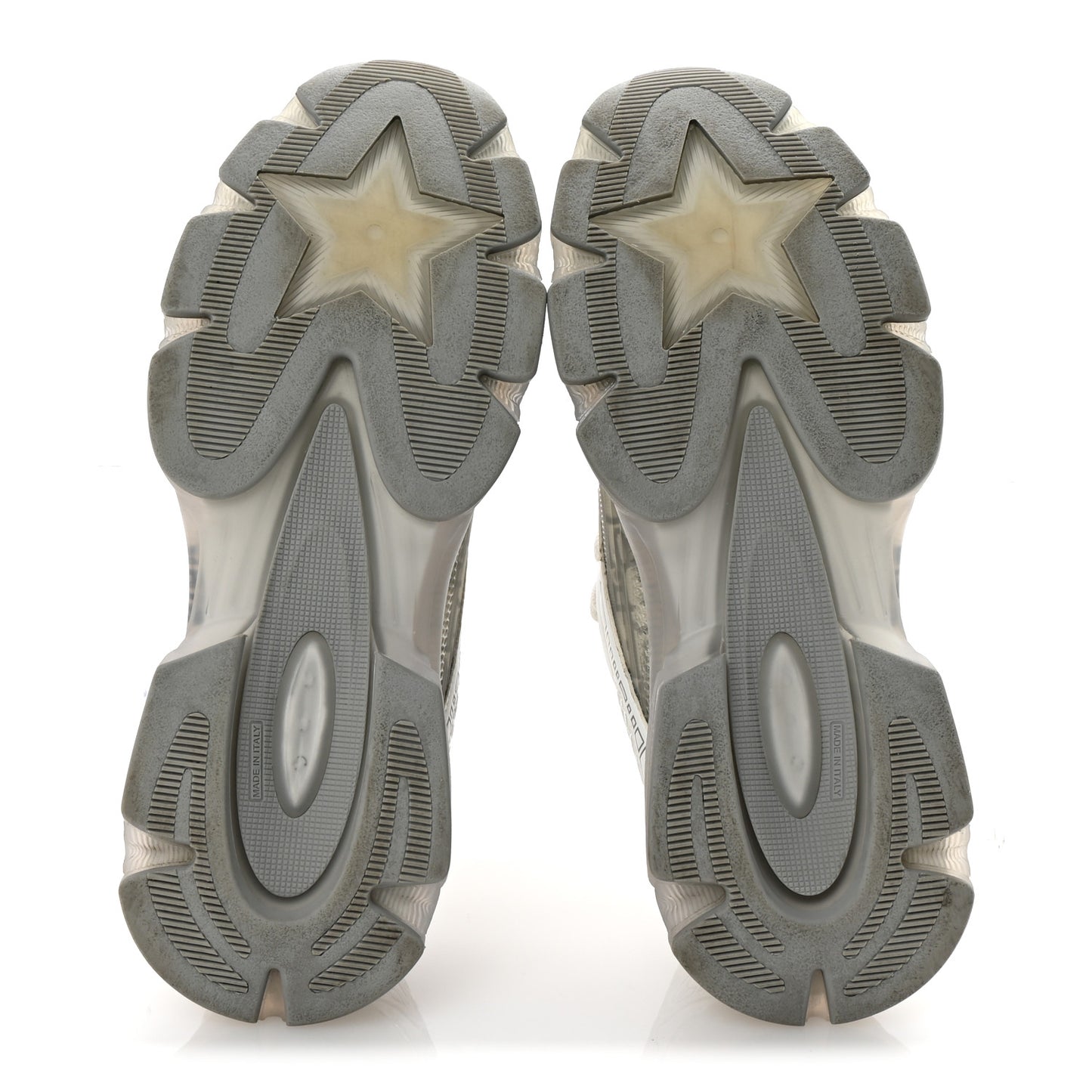 Technical Fabric Rubber Oblique Dior Vibe Sneakers 38 Gray