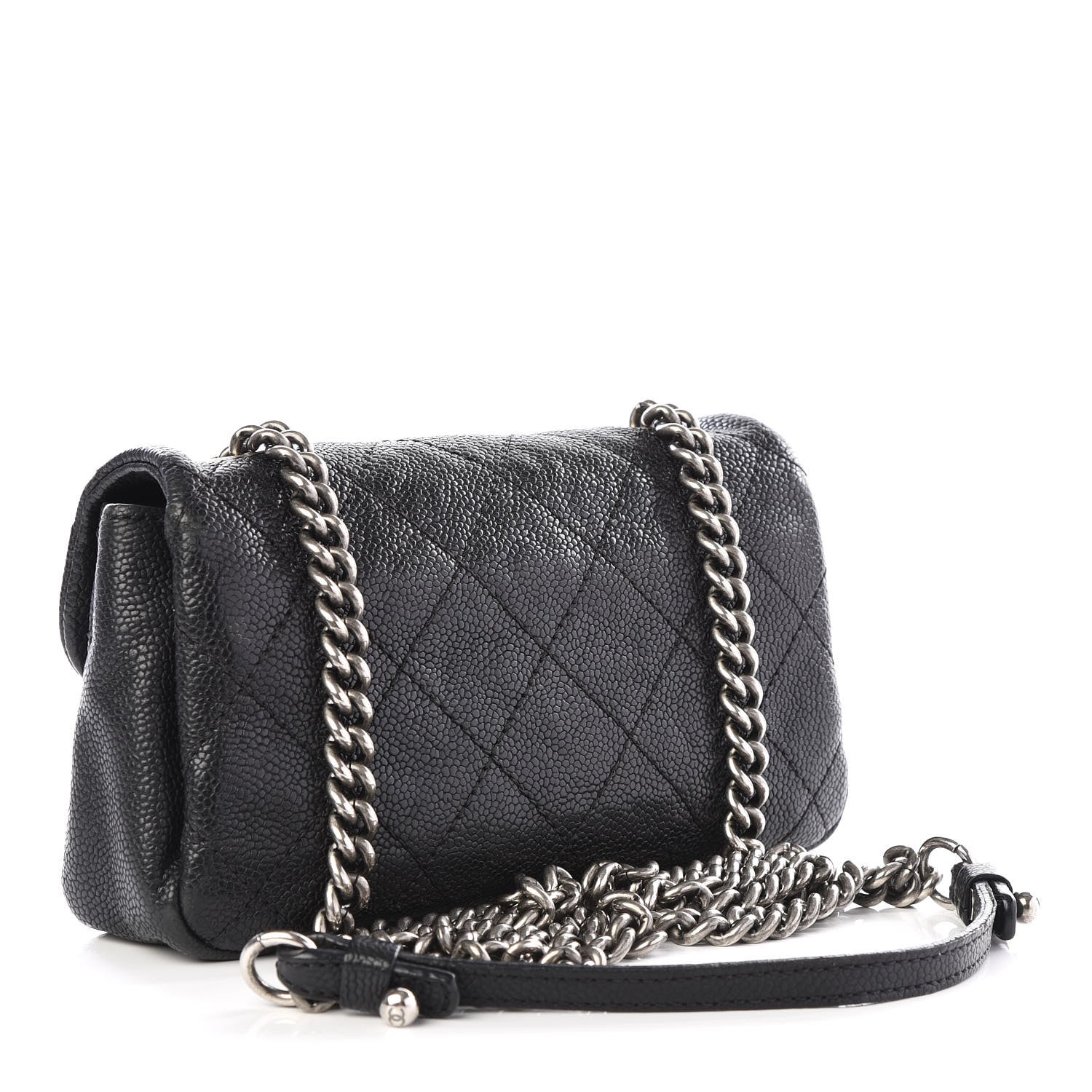 Chanel Caviar Quilted Mini Simply CC Flap Black 2 of 10
