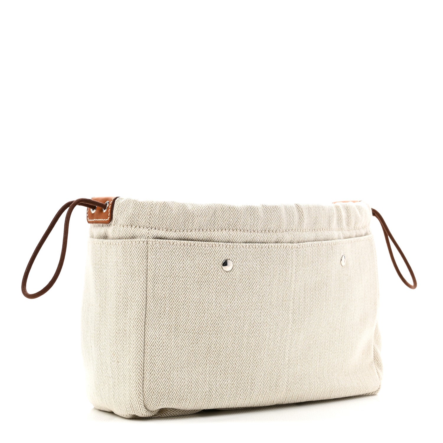 Hermes Canvas Barenia Fourbi 25 MM Pouch Naturel Fauve 3 of 10