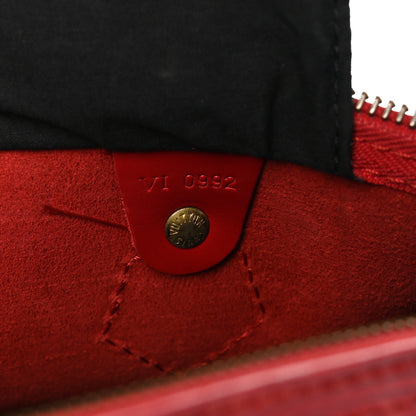 Louis Vuitton Epi Speedy 30 Castillan Red 7 of 11