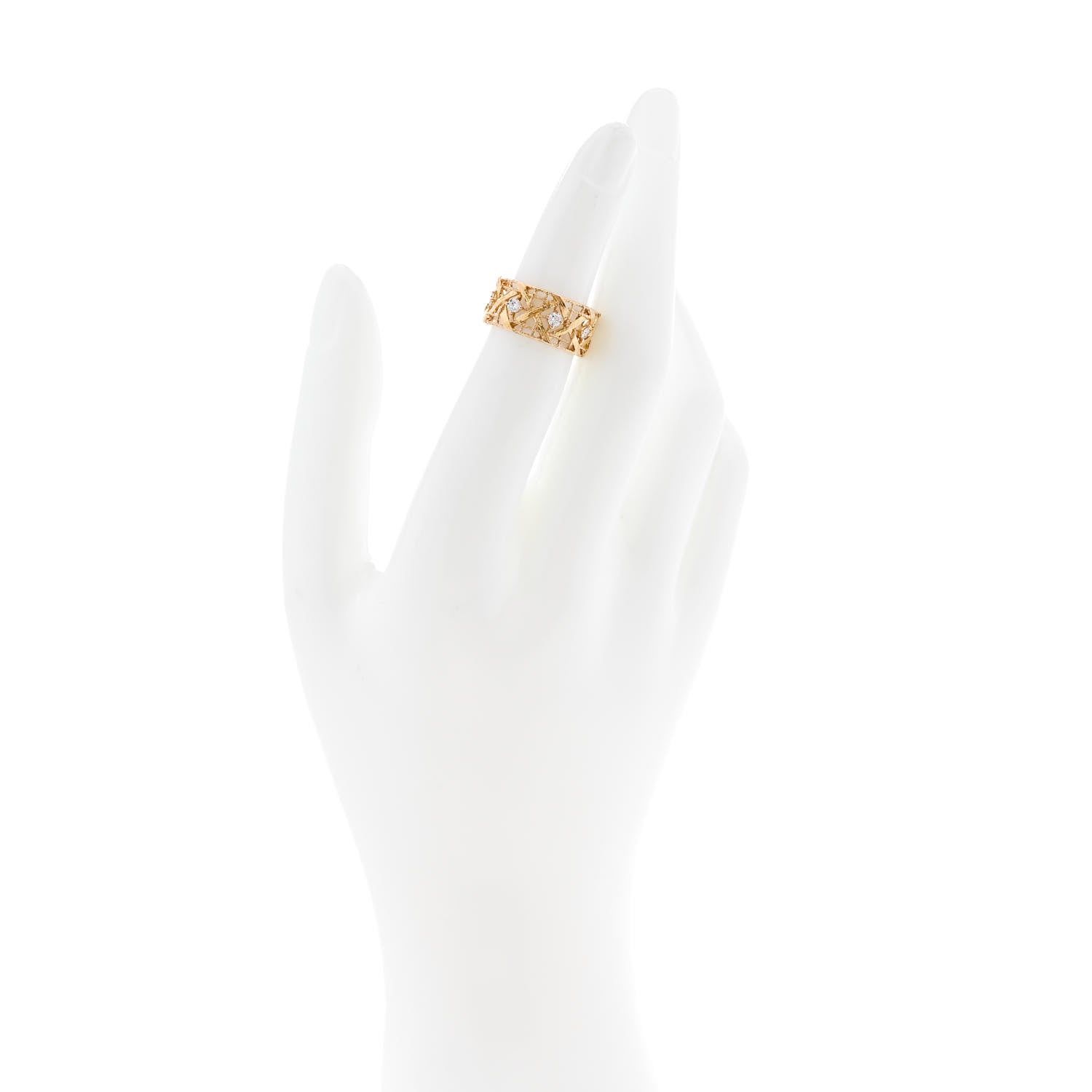 Christian Dior 18K Rose Gold Diamond My Dior Band Ring 49 4.75 2 of 4