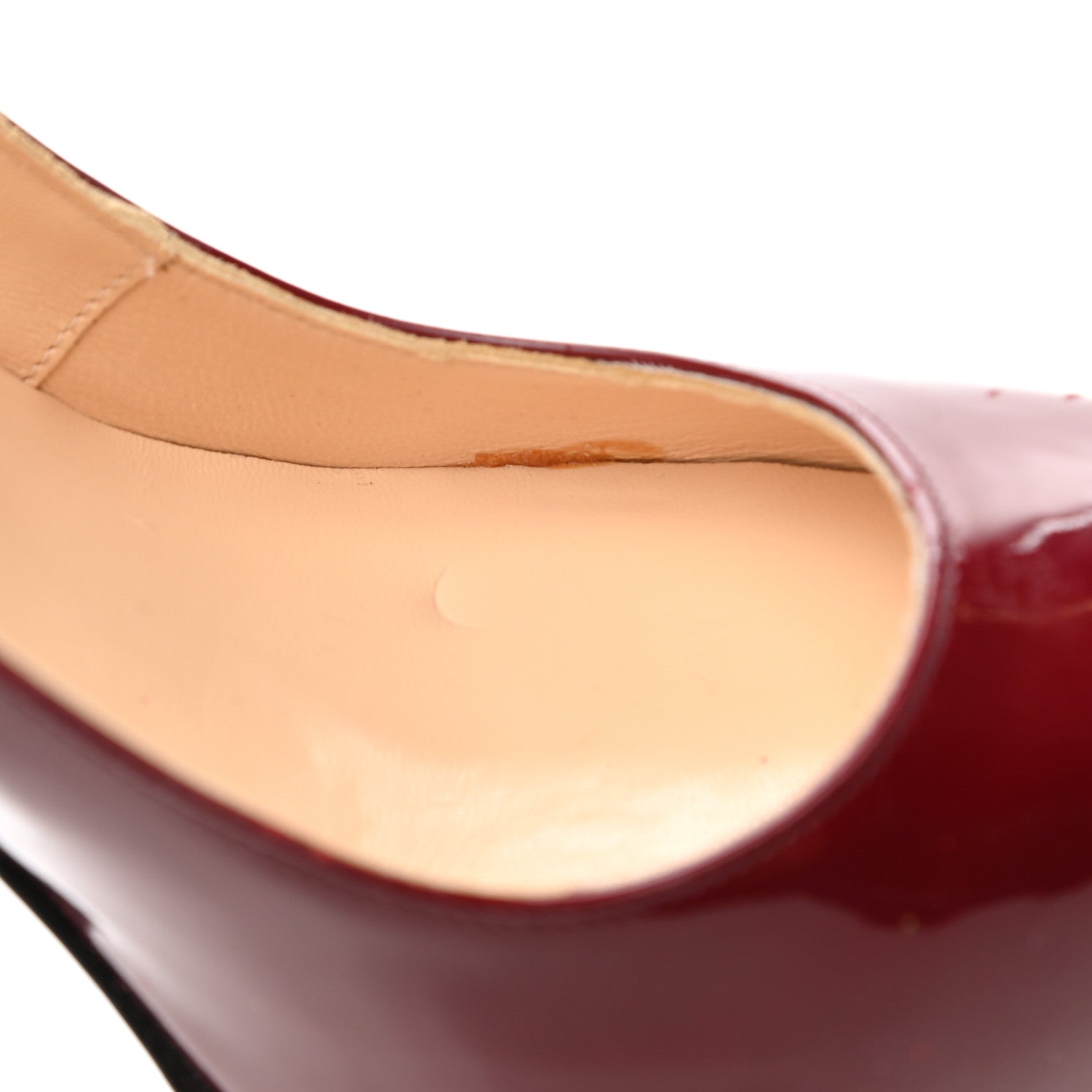 Christian Louboutin Patent 100 Pumps 35.5 Red 8 of 8