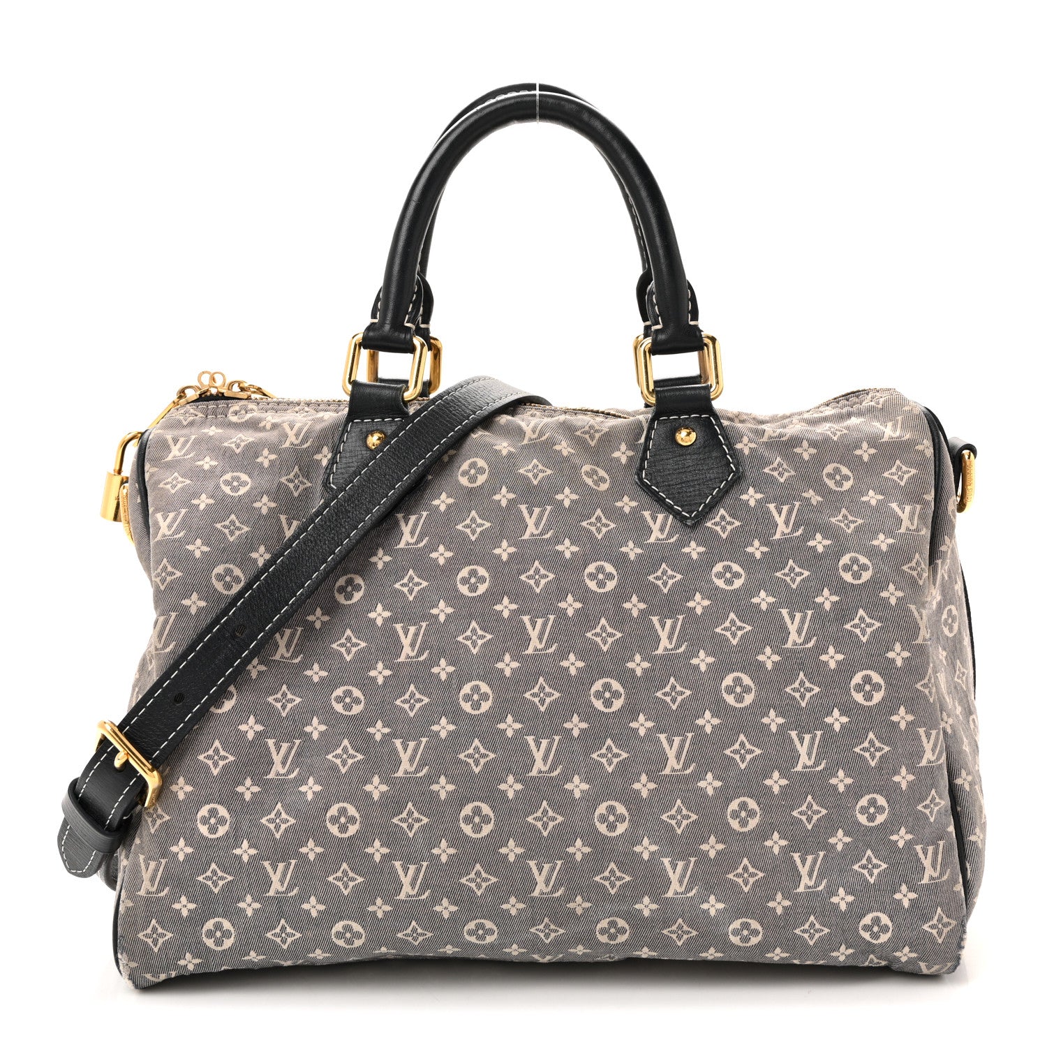 Louis Vuitton Mini Lin Speedy Bandouliere Blue 1 of 18
