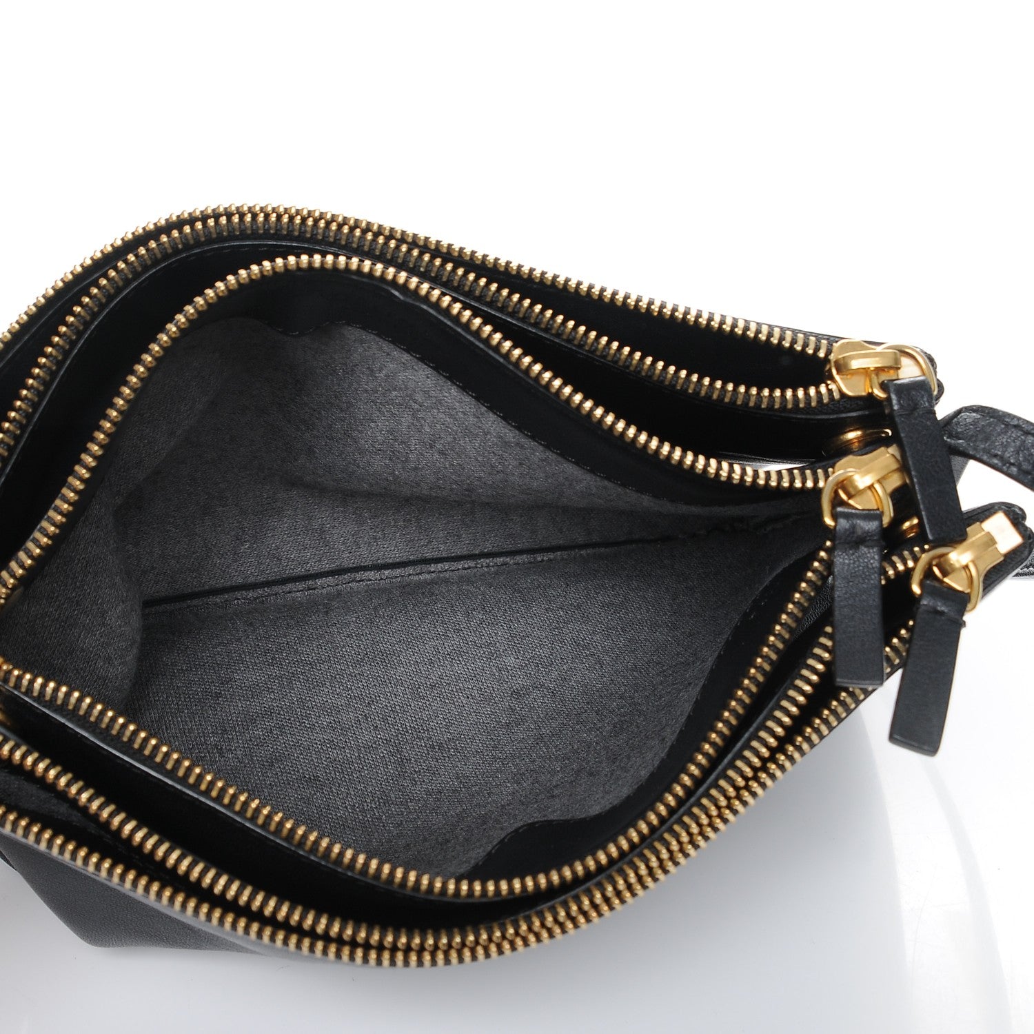 Celine Smooth Lambskin Large Trio Crossbody Bag Navy Blue 5 of 7
