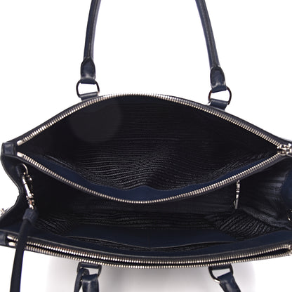 Prada Saffiano Medium Galleria Double Zip Tote Baltico 5 of 14