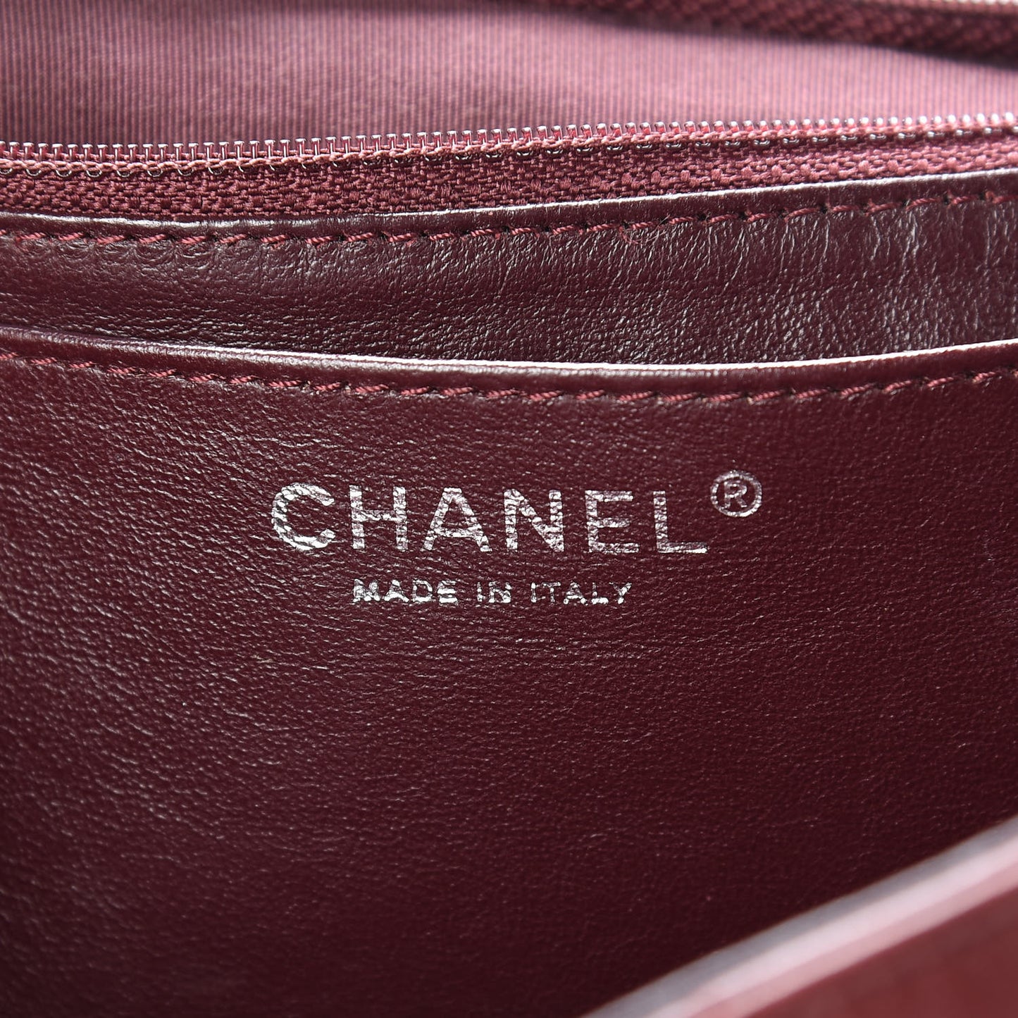 Lambskin Quilted Jumbo Single Flap Dark Red