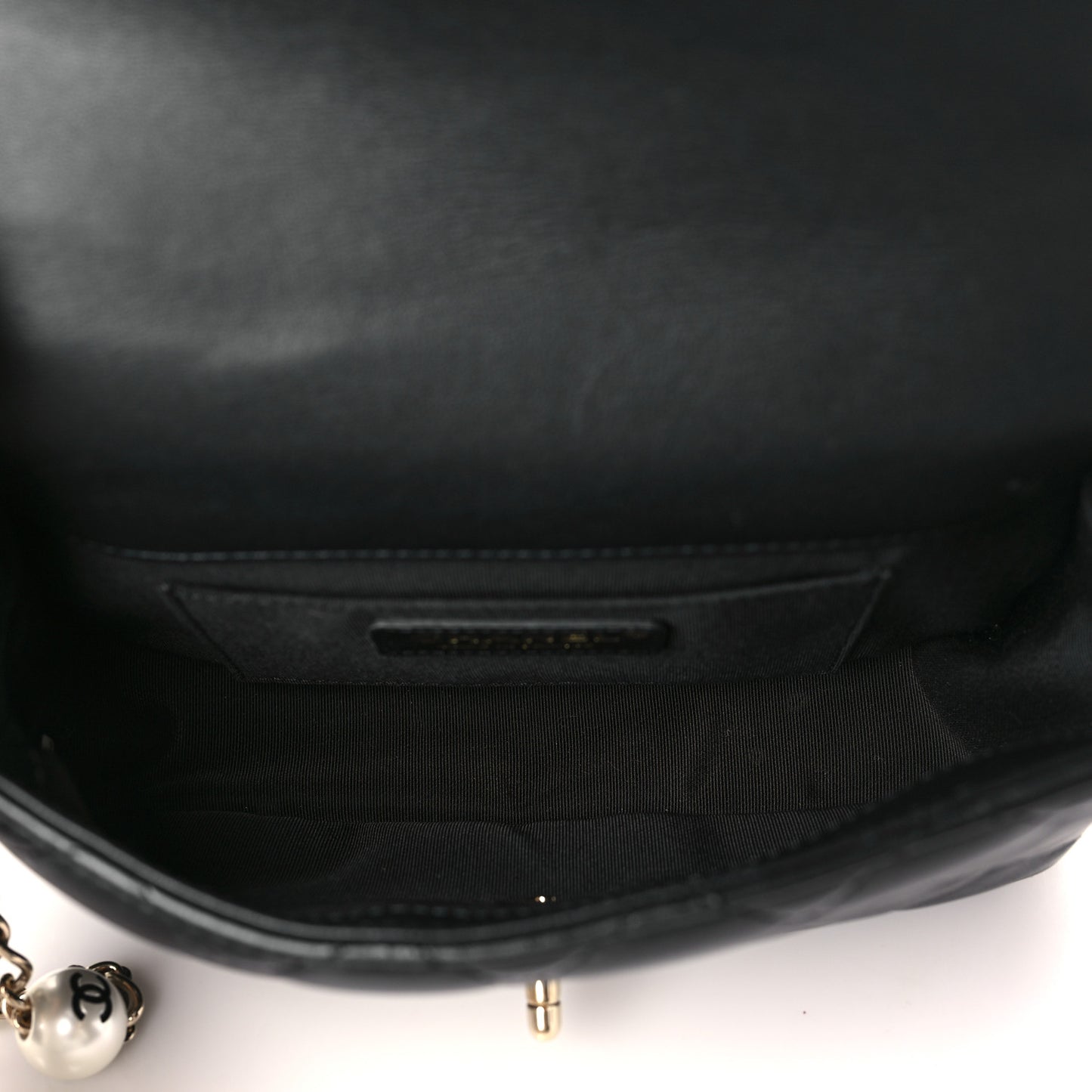 Lambskin Quilted Small My Precious Flap Black
