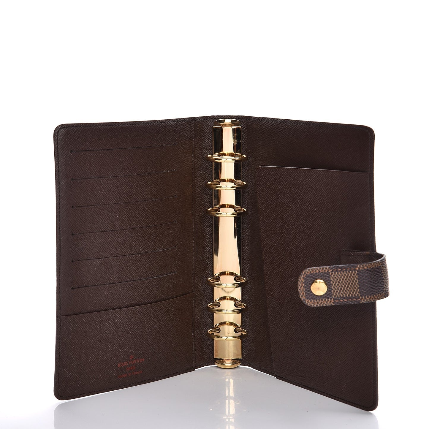 Damier Ebene Medium Ring Agenda Cover