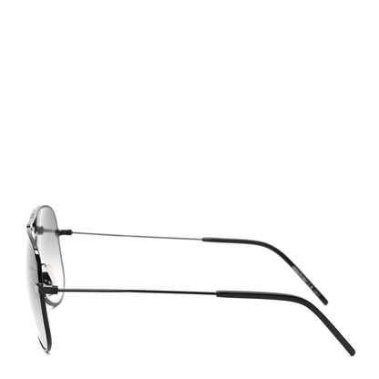 Saint Laurent Metal Aviator Classic 11 Rim Sunglasses Black 3 of 6
