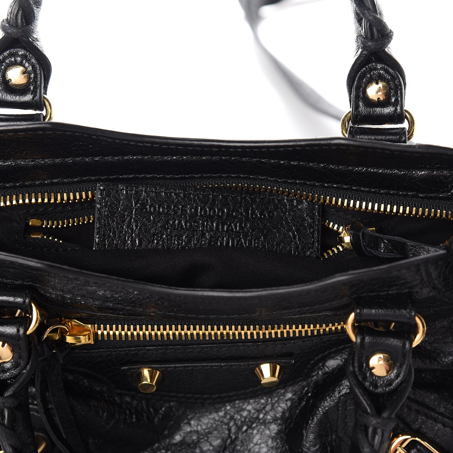 Balenciaga Agneau Classic Gold Hardware Mini City Black 10 of 11