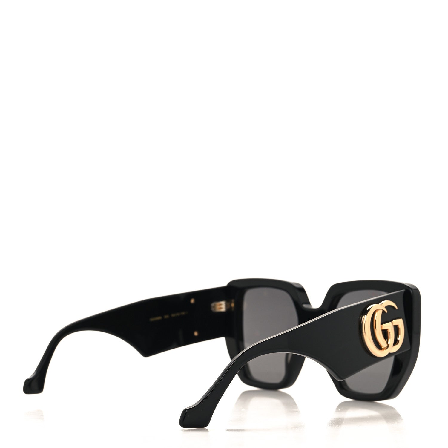 Gucci Acetate Square Frame Sunglasses Black 4 of 7