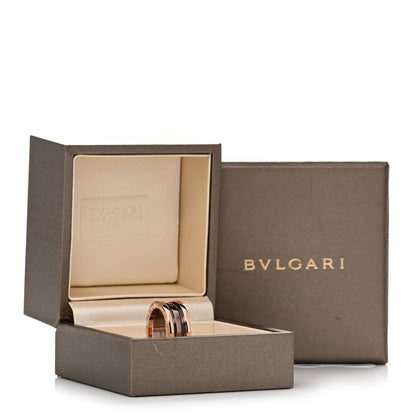 Bulgari 18K Rose Gold Bronze Cermet Roma B.Zero1 Two-Band Ring 52 6 5 of 5
